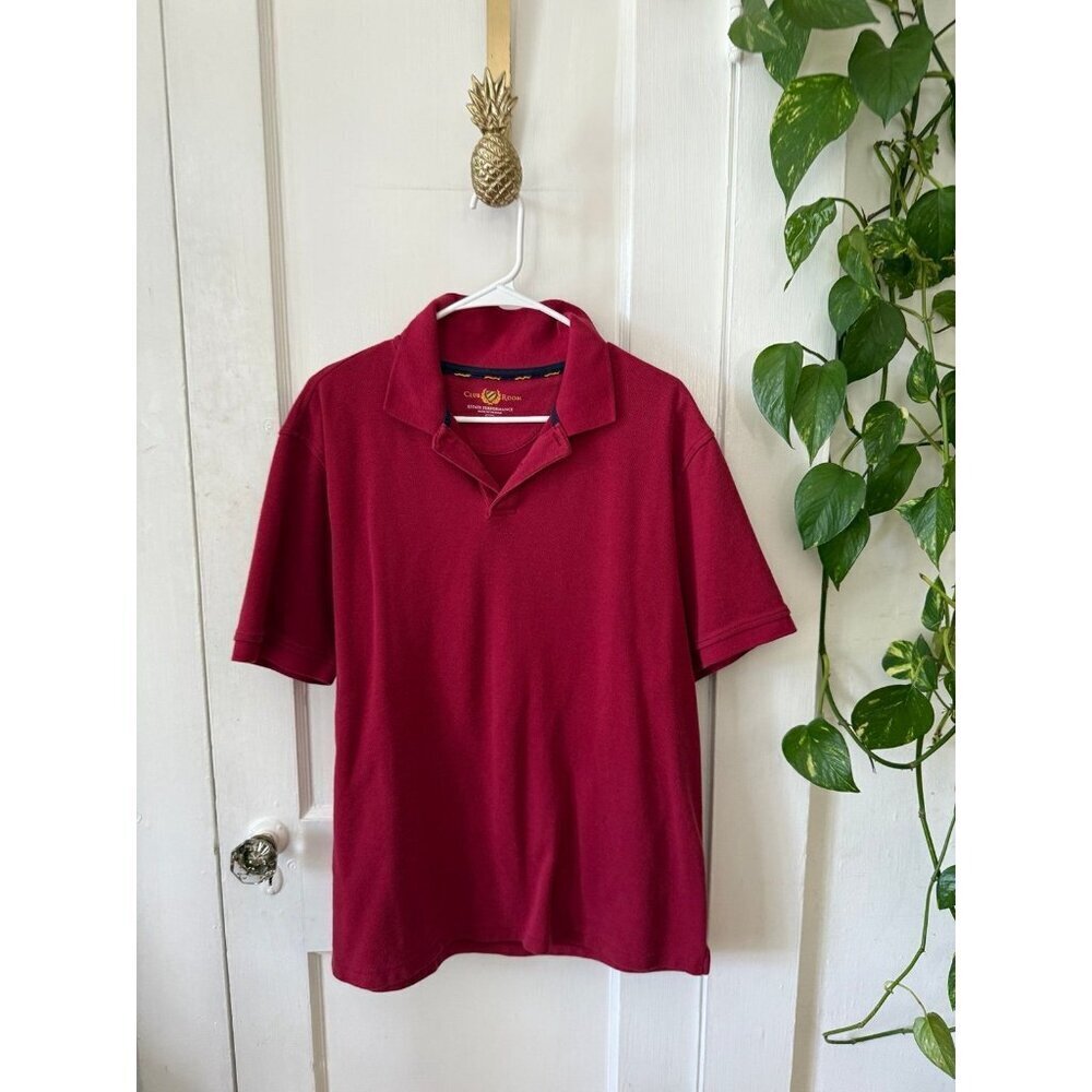 Club Room men’s size X-large red polo shirt
